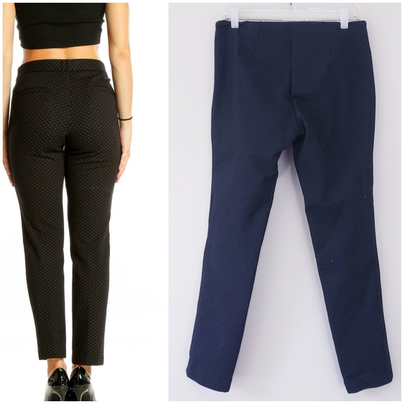 Kenar Black White Dot Print Dress Pants Slacks Size 8 - Picture 8 of 8